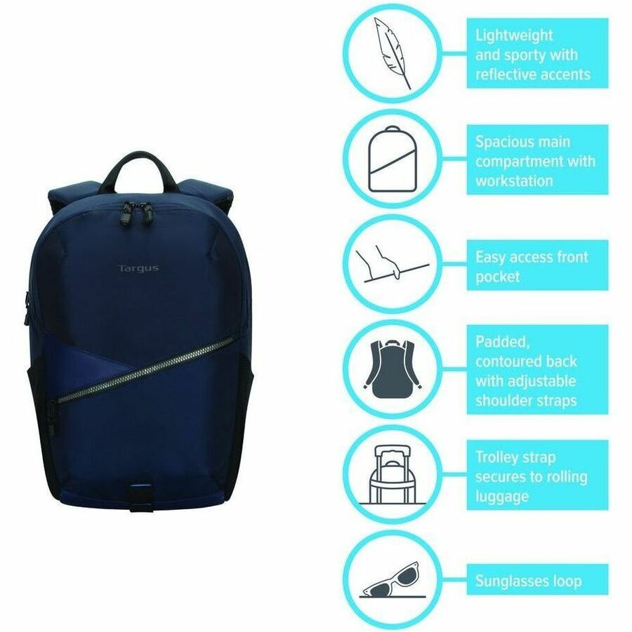 Targus Transpire TBB63202GL 15-16 inch Laptop Backpack in Blue