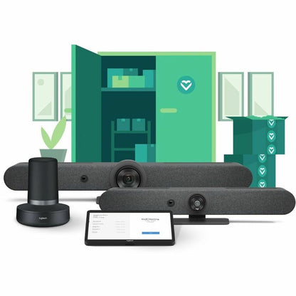 Logitech Rally Bar Video Conference Equipment with Gigabit Ethernet, 4K UHD, and HDMI Output