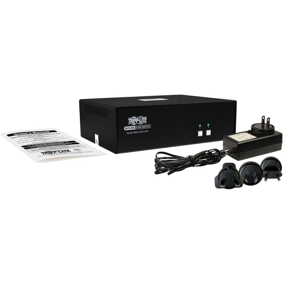 Eaton Corporation B002-H2AC2-N4 Secure 2-Port HDMI KVM Switch with NIAP Certification and CAC Support