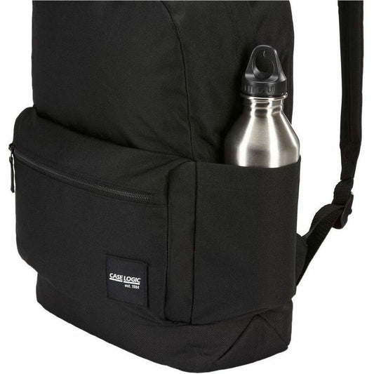 Case Logic Commence CCAM-1216 Recycled Backpack for 15.6-Inch Laptops and School Gear in Black