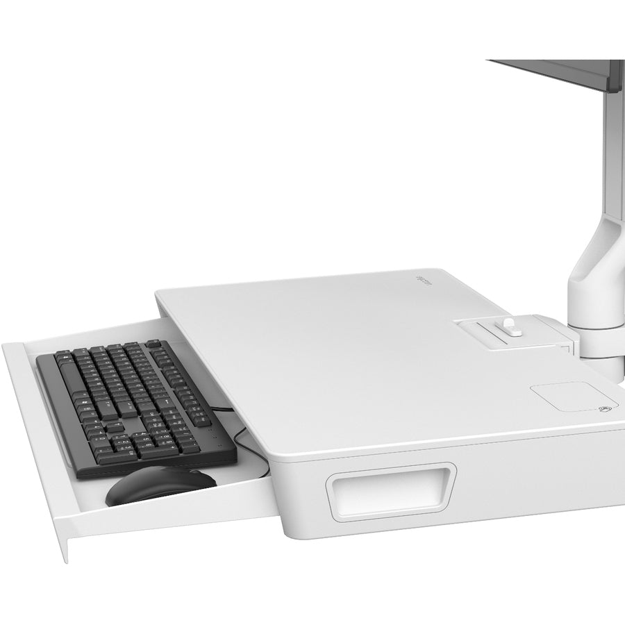 Ergotron CareFit Mounting Arm with Worksurface for 27-Inch Displays - White