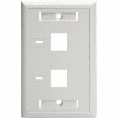 Eaton Tripp Lite Series 2-Port Keystone Faceplate, Single Gang, White