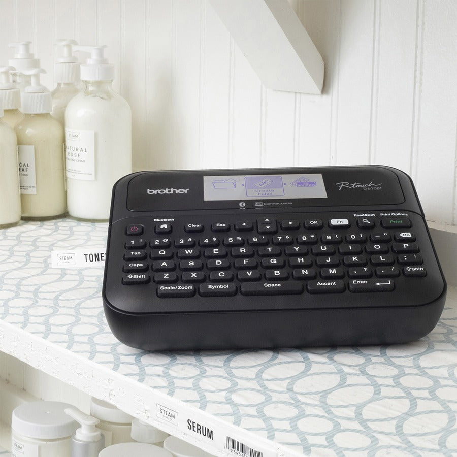 Brother P-Touch PT-D610BT Business Professional Connected Label Maker with Bluetooth and High-Resolution LCD