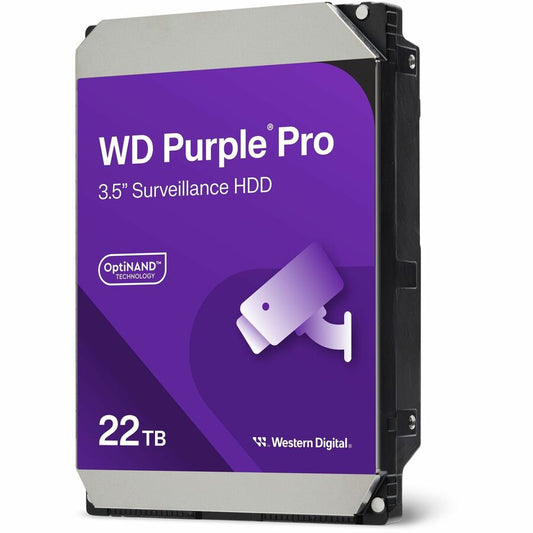 Western Digital WD221PURP 22TB 3.5-Inch SATA Hard Drive in Purple for Reliable Data Storage
