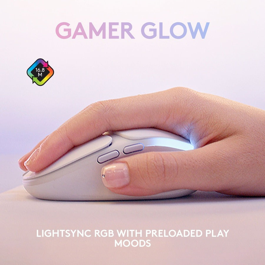 Logitech G705 Wireless Gaming Mouse with Lightspeed and Bluetooth - Compact, RGB Lighting, 6 Programmable Buttons