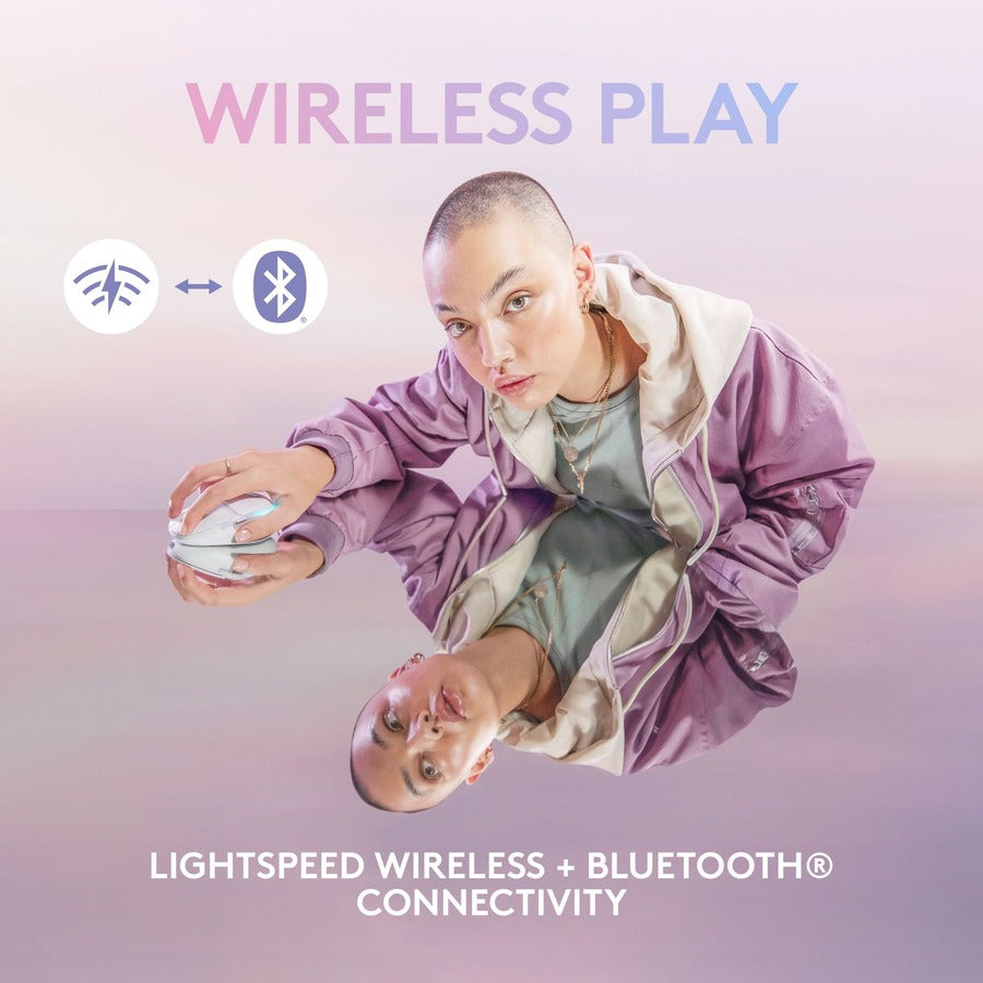 Logitech G705 Wireless Gaming Mouse with Lightspeed and Bluetooth - Compact, RGB Lighting, 6 Programmable Buttons