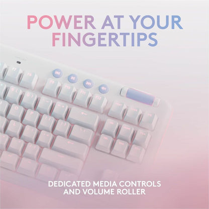 Logitech G713 Aurora Collection Mechanical Gaming Keyboard with RGB Backlit and Cloud-Shaped Palm Rest