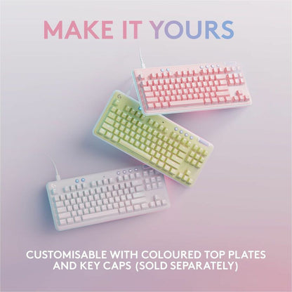Logitech G713 Aurora Collection Mechanical Gaming Keyboard with RGB Backlit and Cloud-Shaped Palm Rest