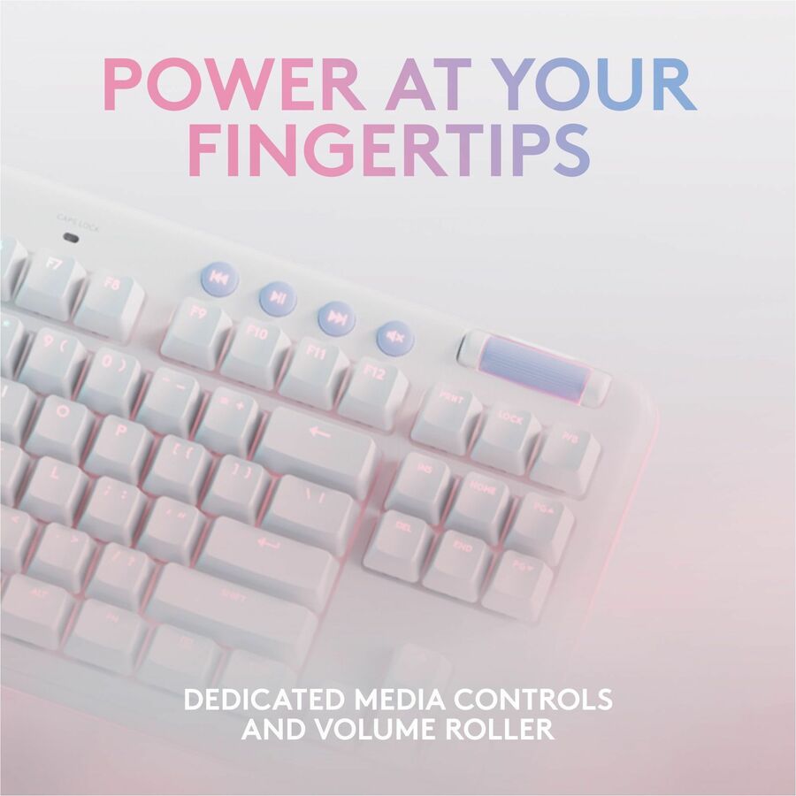 Logitech G715 Wireless Mechanical Gaming Keyboard – Aurora Collection with RGB Backlight and Cloud-Soft Palm Rest