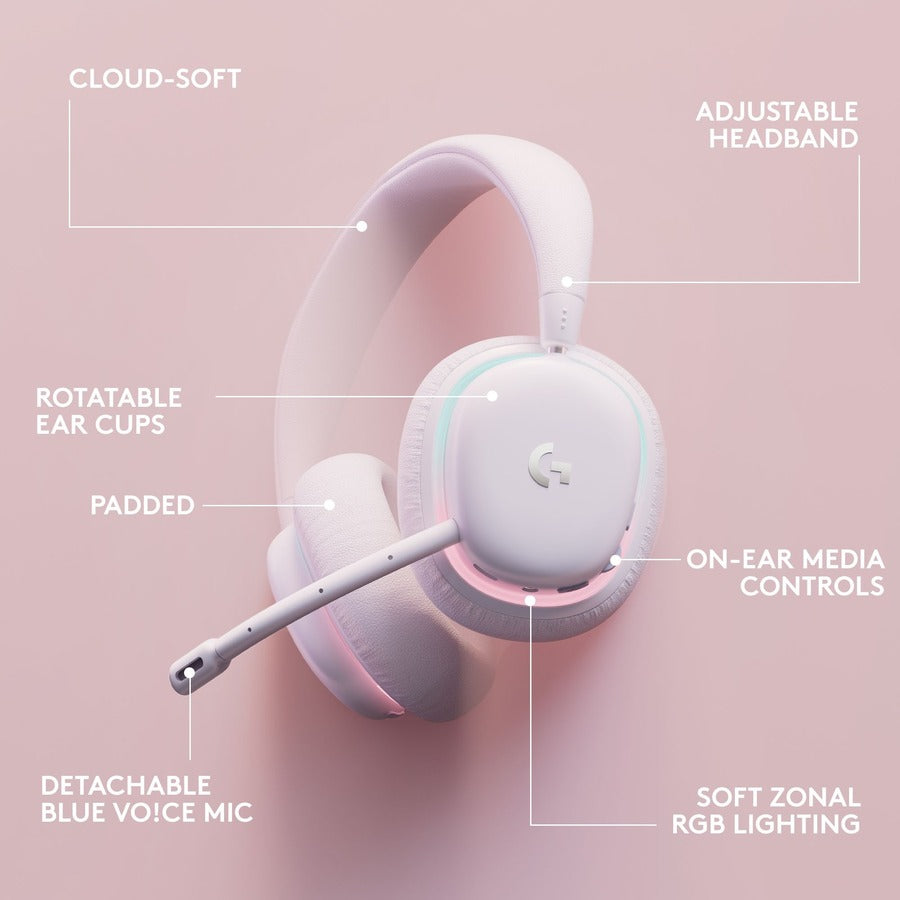 Logitech G735 Wireless Gaming Headset with RGB Lighting and On-Ear Comfort