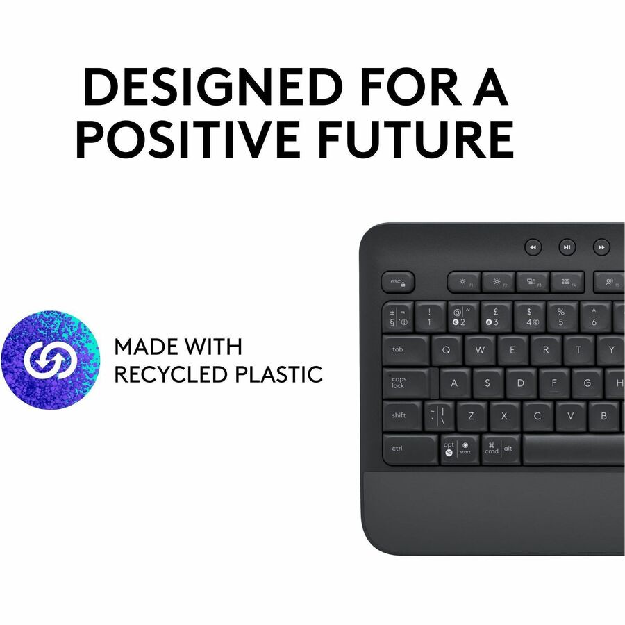Logitech Signature K650 Wireless Comfort Keyboard with Wrist Rest - Graphite