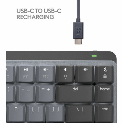 Logitech MX Mechanical Mini for Mac Wireless Keyboard with Backlit Keys – Space Gray