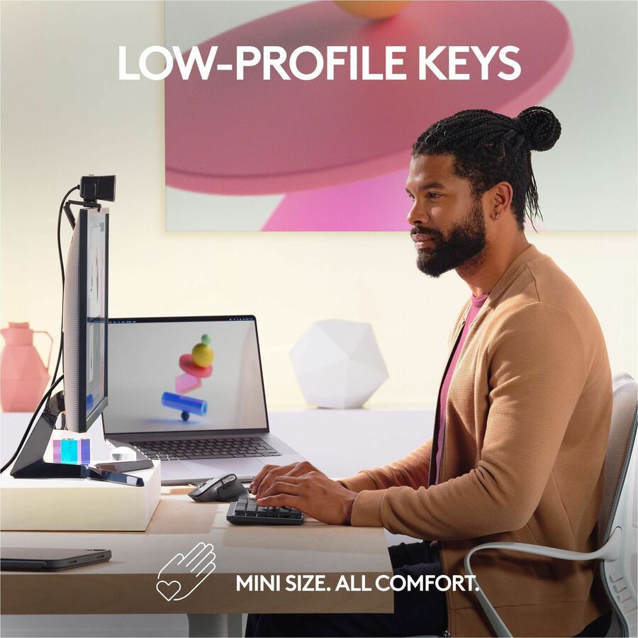 Logitech MX Mechanical Mini for Mac Wireless Keyboard with Backlit Keys – Space Gray