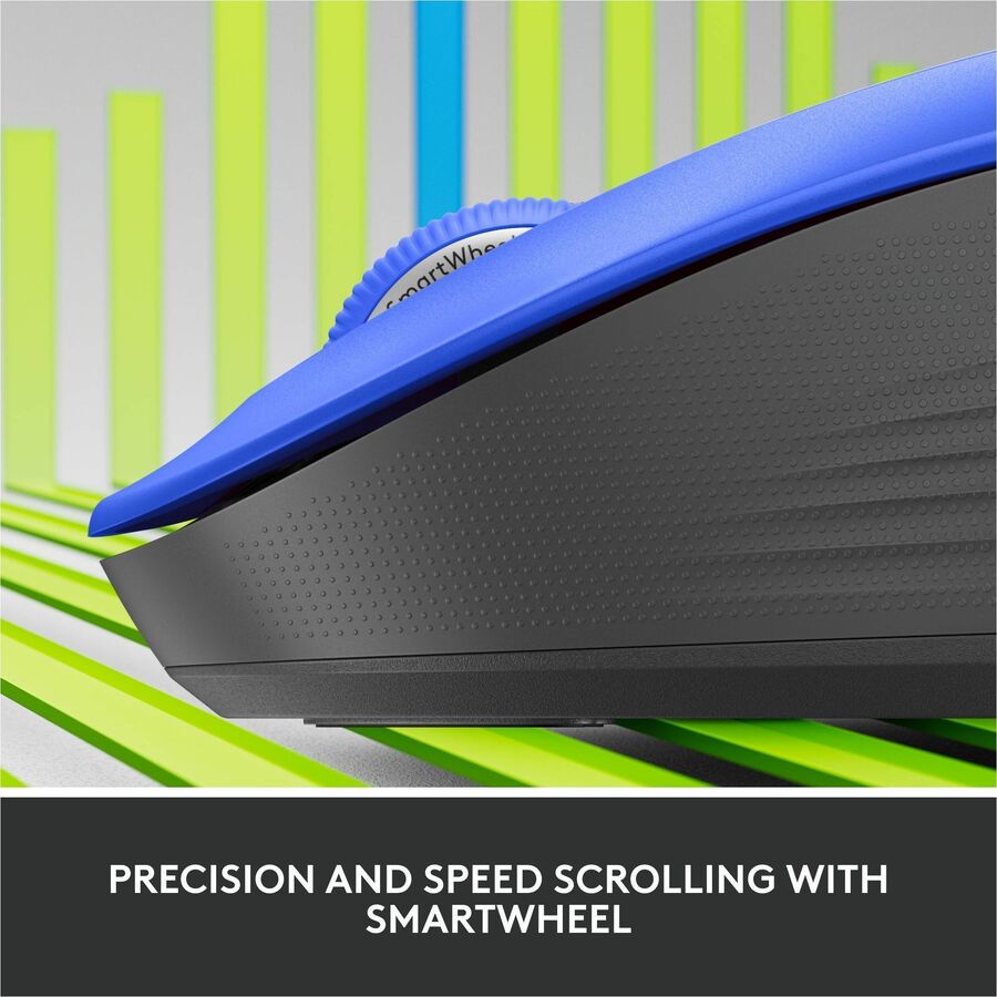 Logitech Signature M550 L Wireless Mouse for Large Hands - Bluetooth, Silent Clicks, 2-Year Battery Life, Blue