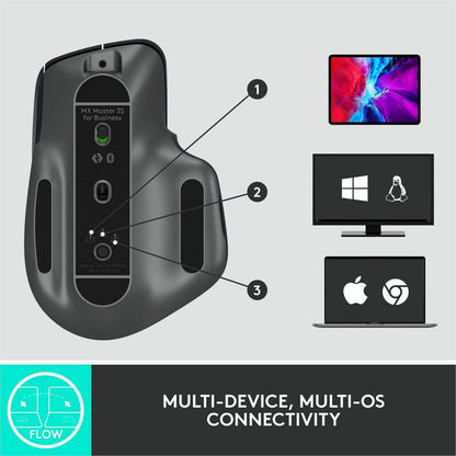Logitech MX Master 3S for Business Wireless Mouse - Graphite