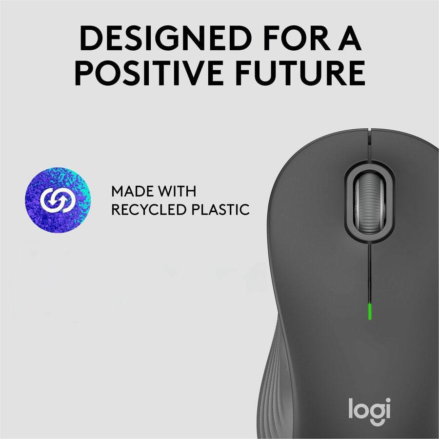 Logitech Signature M550 Wireless Mouse – Compact, Silent Clicks, Bluetooth & USB Connectivity, 2-Year Battery Life, Graphite
