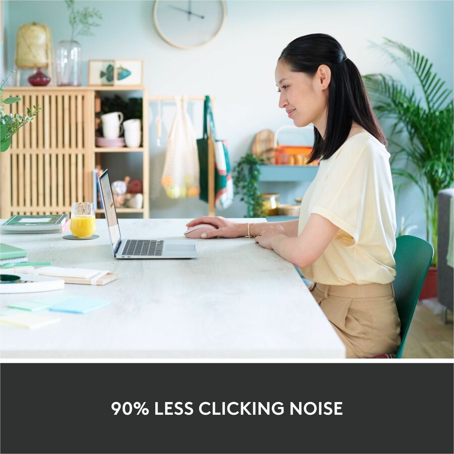Logitech Signature M550 Wireless Mouse - Small to Medium Hands, Silent Clicks, Rose