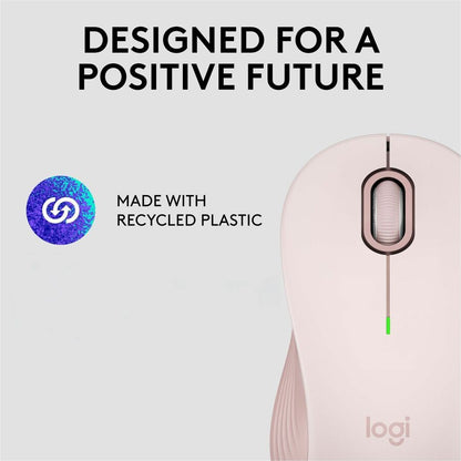 Logitech Signature M550 Wireless Mouse - Small to Medium Hands, Silent Clicks, Rose