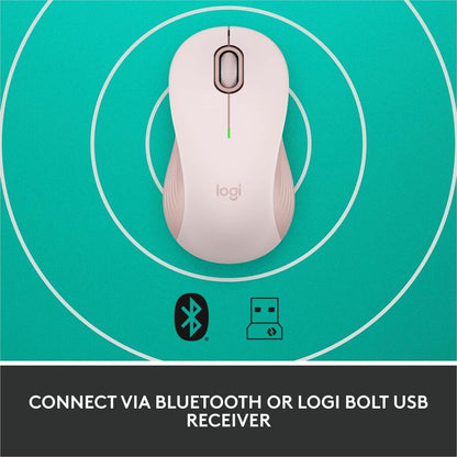 Logitech Signature M550 Wireless Mouse - Small to Medium Hands, Silent Clicks, Rose