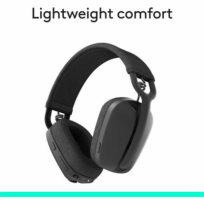 Logitech Zone Vibe 100 Wireless Over-Ear Headphones with Noise Cancelling Microphone in Graphite