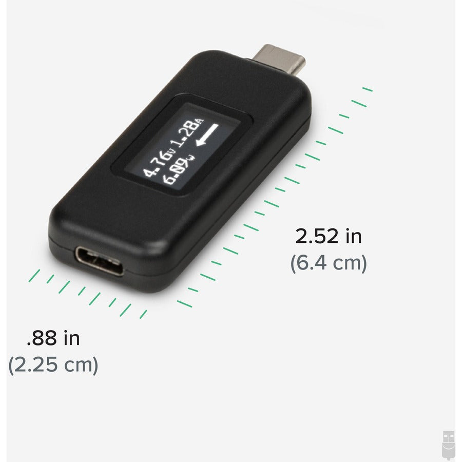 Plugable USB-C Power Meter Tester (USBC-VAMETER3) for Monitoring Up to 240W