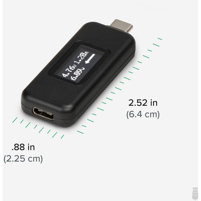 Plugable USB-C Power Meter Tester (USBC-VAMETER3) for Monitoring Up to 240W