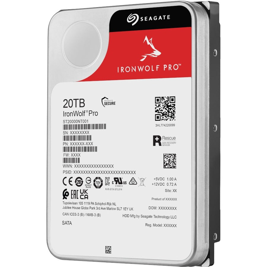 Seagate IronWolf Pro ST20000NT001 20TB Internal Hard Drive for NAS and Workstations
