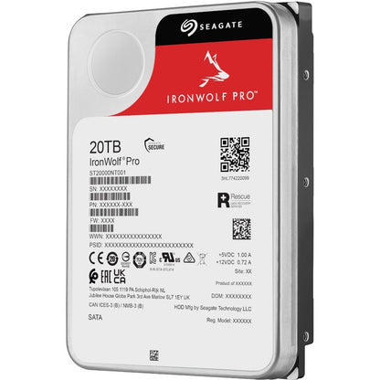 Seagate IronWolf Pro ST20000NT001 20TB Internal Hard Drive for NAS and Workstations