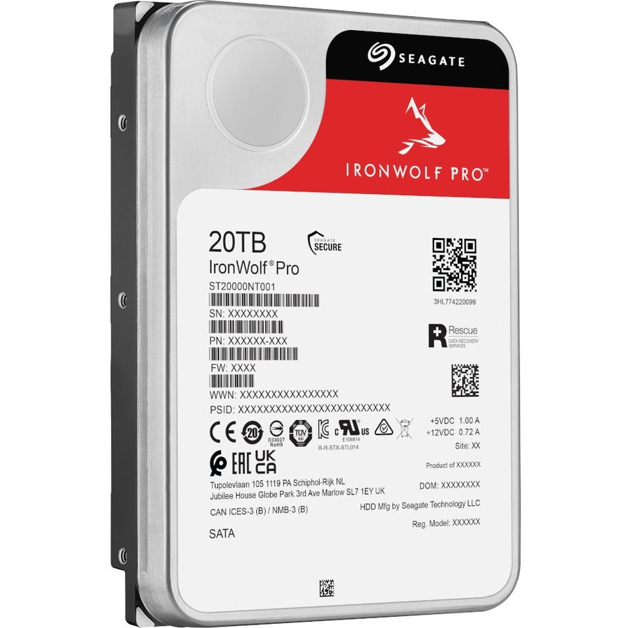 Seagate IronWolf Pro ST20000NT001 20TB Internal Hard Drive for NAS and Workstations