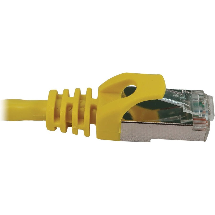 Eaton Tripp Lite Series Cat6a 10G Shielded Slim Ethernet Cable (3 ft, Yellow) with PoE Support
