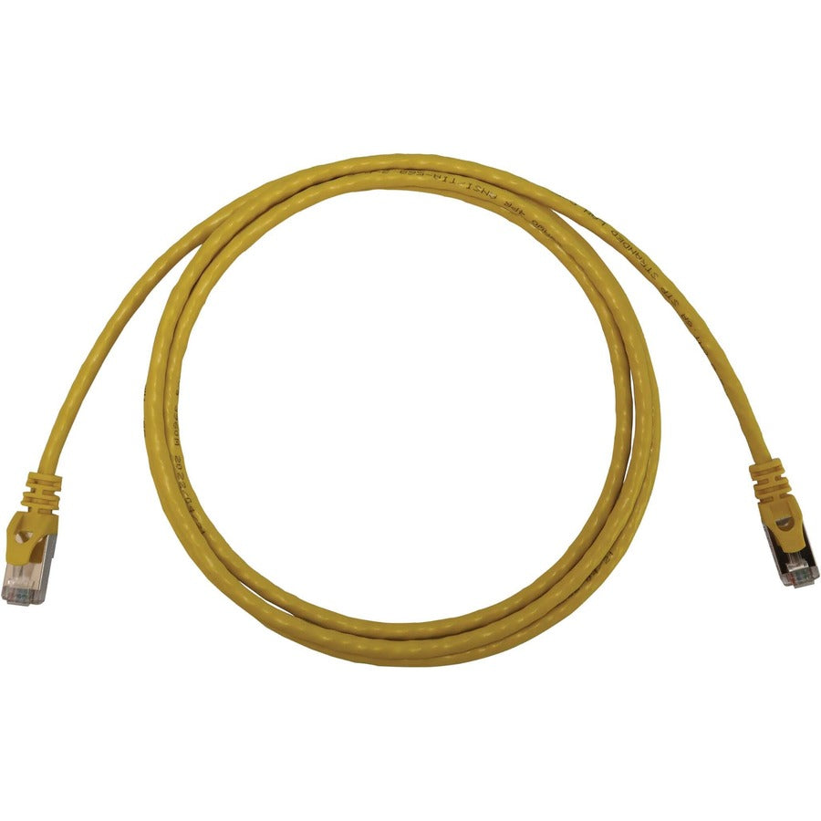 Eaton Tripp Lite Series Cat6a 10G Shielded Slim Ethernet Cable with PoE - 7 ft. (N262-S07-YW)