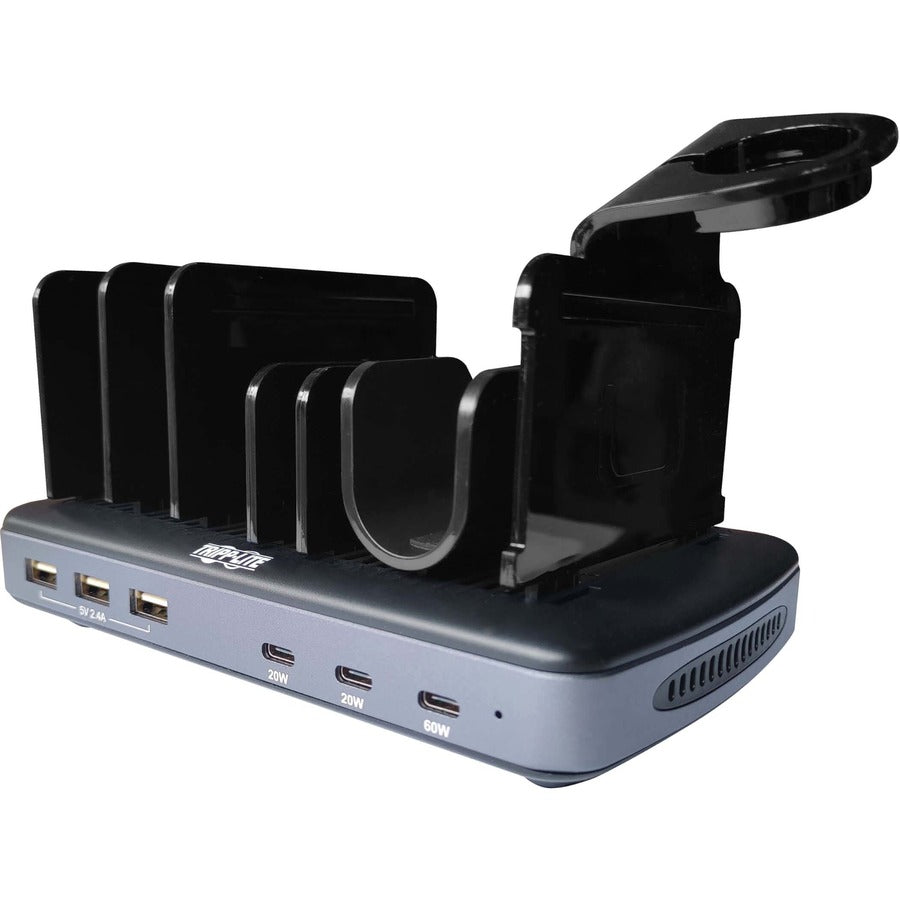 Eaton Tripp Lite Series 120W Multi-Device USB Charging Station with Storage and Fast Charging Ports