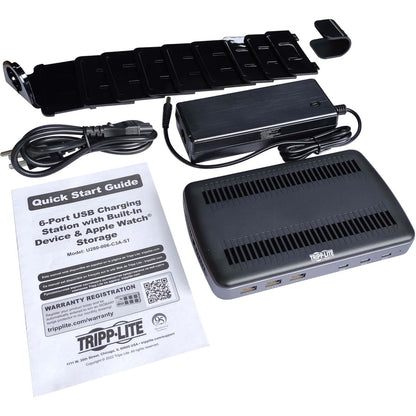 Eaton Tripp Lite Series 120W Multi-Device USB Charging Station with Storage and Fast Charging Ports