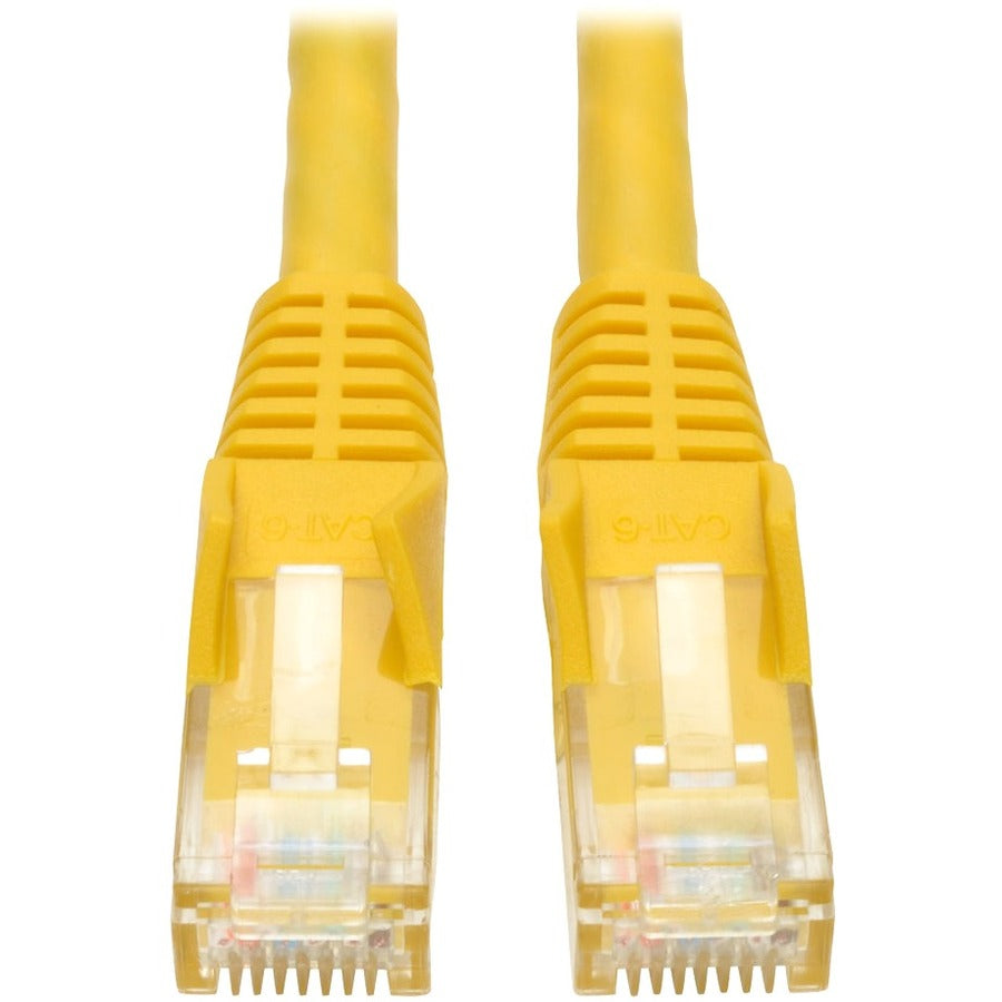 Eaton Tripp Lite Series Cat6 Gigabit Ethernet Patch Cable, 25 ft, Yellow, Snagless Molded RJ45 M/M