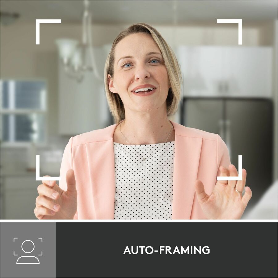 Logitech Brio 500 Full HD Webcam with Auto Framing and Privacy Cover