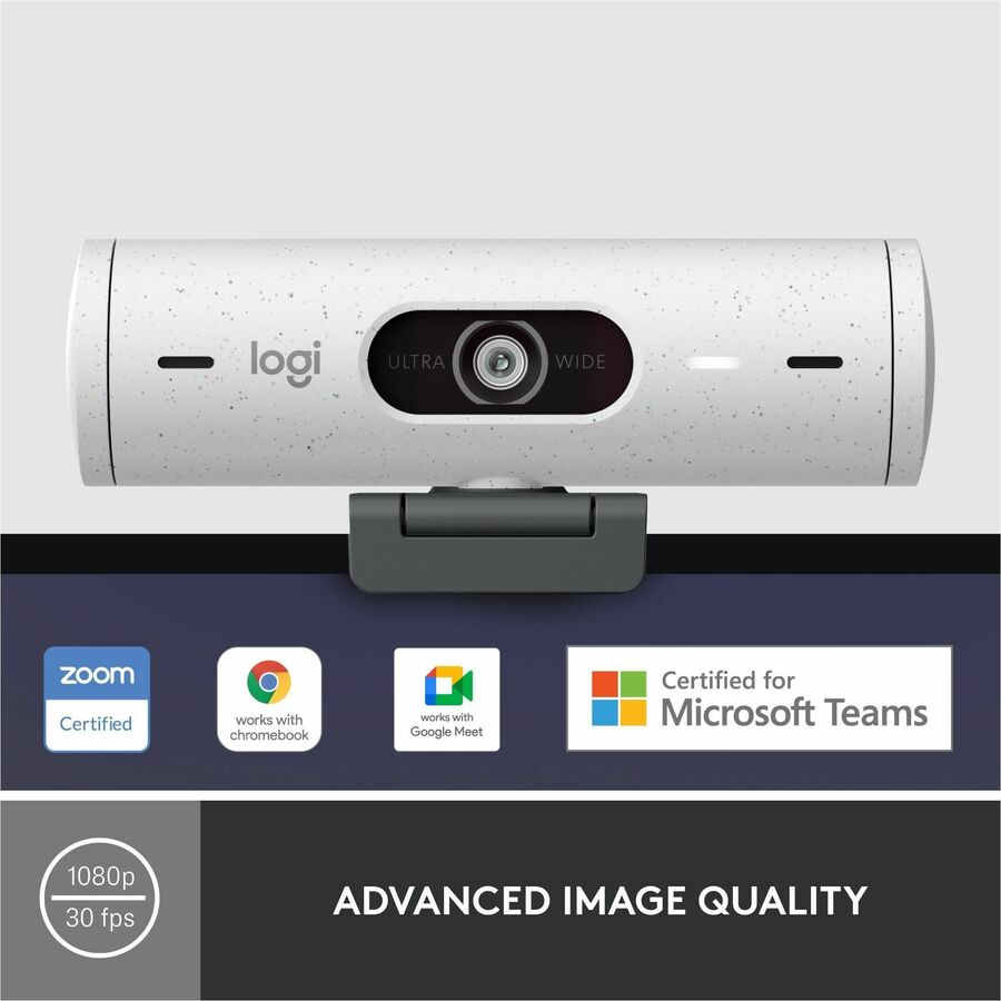 Logitech Brio 500 Full HD Webcam with Auto Framing and Privacy Cover