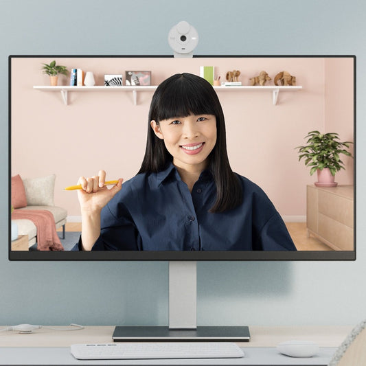Logitech BRIO Webcam - 2 Megapixel, 1080p HD Video, USB Type C, Off White