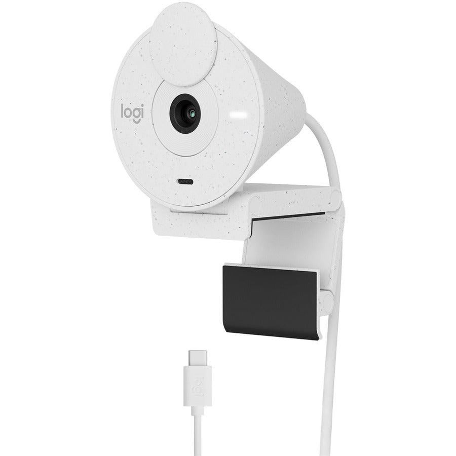 Logitech BRIO Webcam - 2 Megapixel, 1080p HD Video, USB Type C, Off White