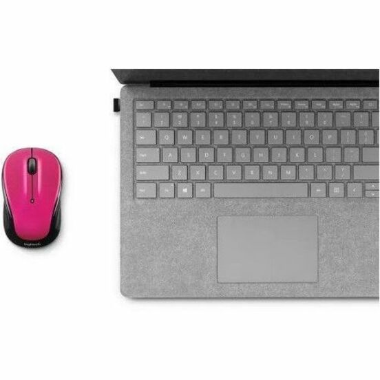 Logitech M325s Wireless Mouse - Compact, Rose Pink, 1000 dpi, 5-Button, USB Connection