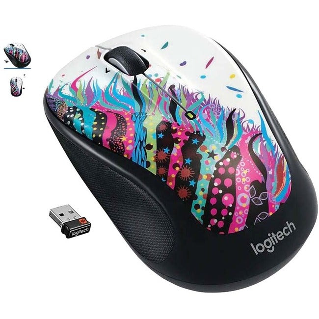 Logitech M325S Wireless Mouse in Celebration Black – Reliable Performance and Stylish Design