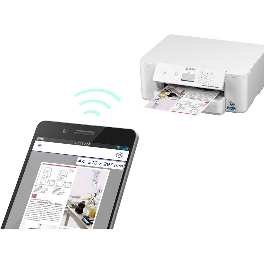 Epson WorkForce Pro WF-C4310 Color Inkjet Printer – Compact Desktop Wireless Printing for Business