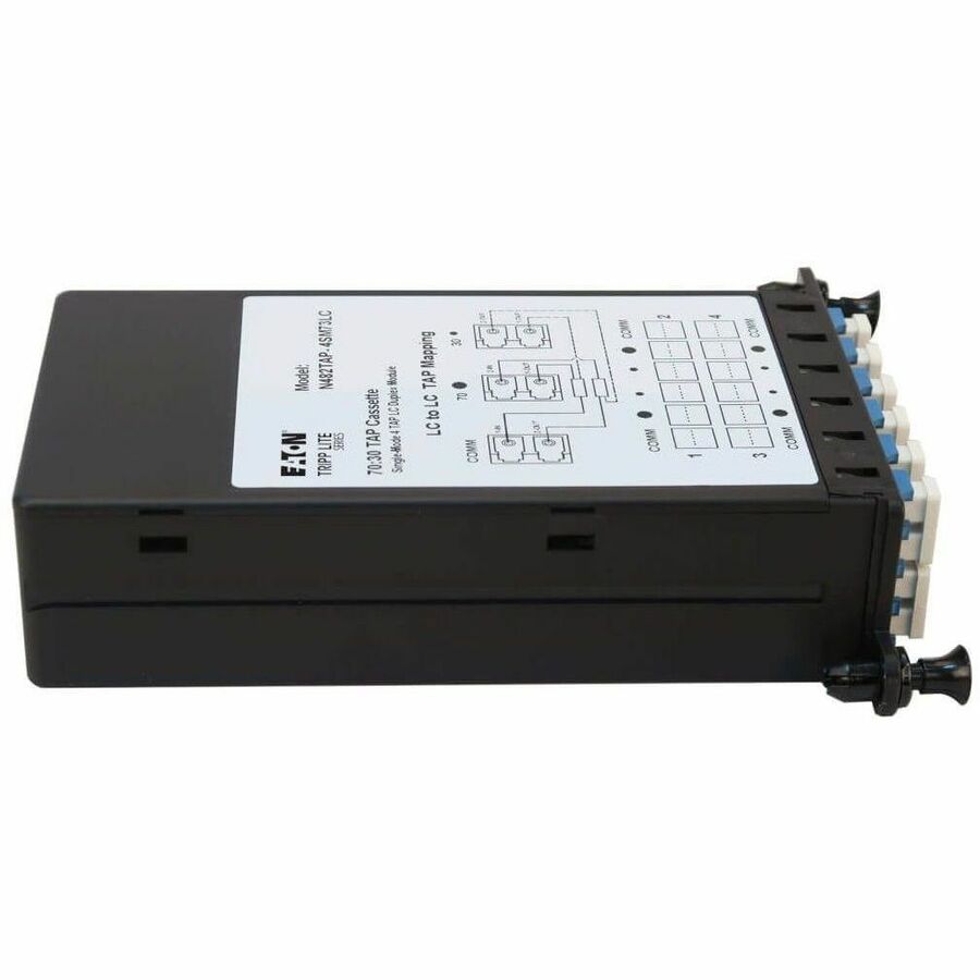 Eaton Tripp Lite Series N482TAP-4SM73LC Singlemode Fiber Optic TAP Cassette - 70/30 Split for Network Monitoring