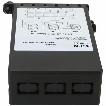 Eaton Tripp Lite Series N482TAP-4SM73LC Singlemode Fiber Optic TAP Cassette - 70/30 Split for Network Monitoring