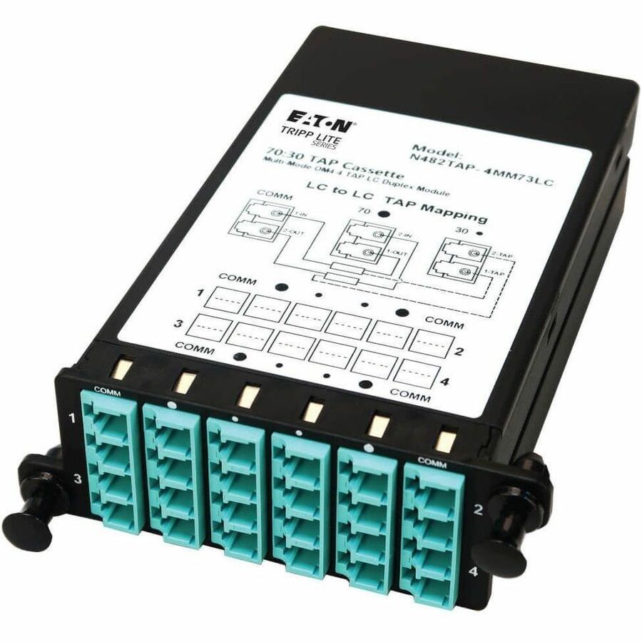 Eaton Tripp Lite Series N482TAP-4MM73LC Multimode Fiber Optic TAP Cassette with 70/30 Split Ratio