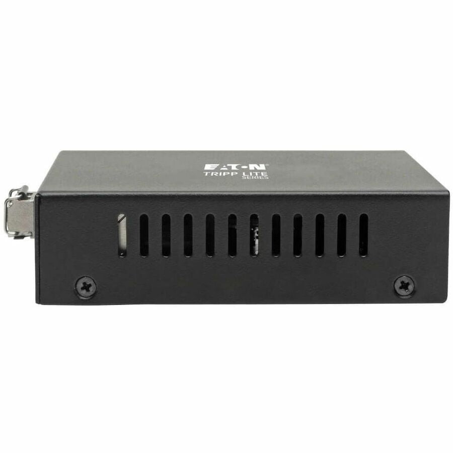Eaton Tripp Lite Series Gigabit Multimode Fiber to Ethernet Media Converter N785-INT-PLCMM1 with PoE+ Support