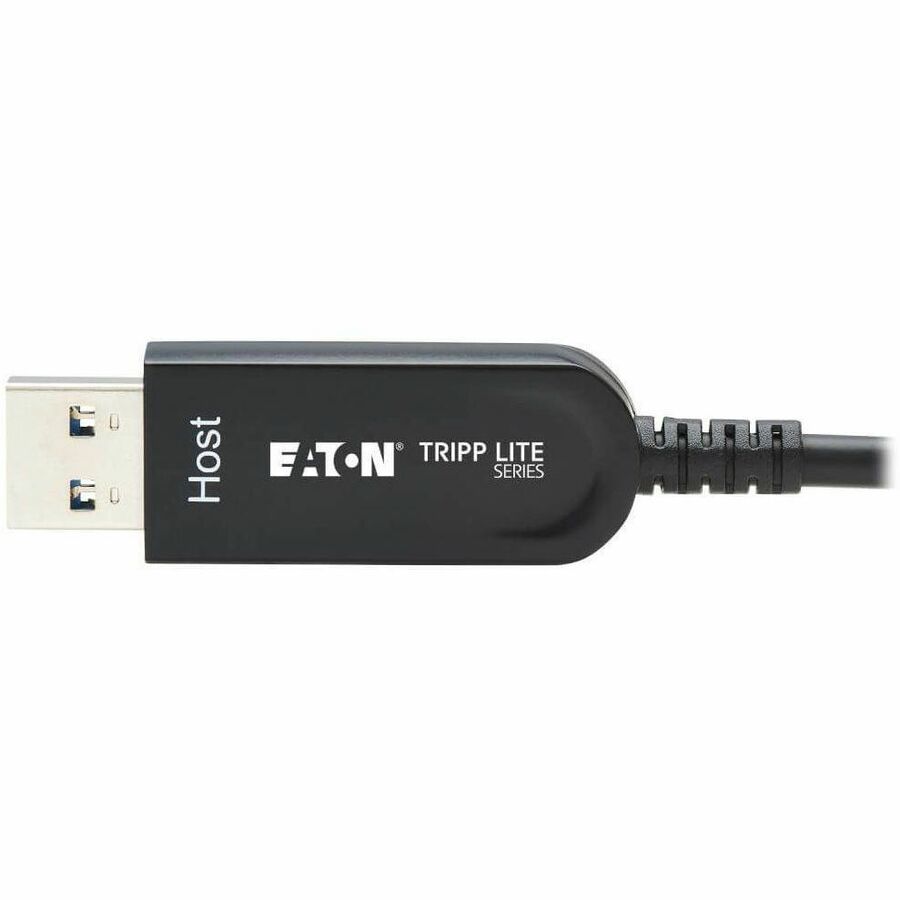 Eaton Tripp Lite Series USB-A to USB-C Fiber Optic Extension Cable (M/M) - 30 meters, USB 3.2 Gen 2, Plenum-Rated, Black
