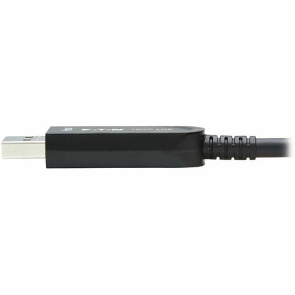 Eaton Tripp Lite Series U428F-15M-D321 USB-A to USB-C Fiber Optic Data Transfer Cable – 15 M (49 ft.), USB 3.2 Gen 2, Active Optical, Plenum Rated, Black
