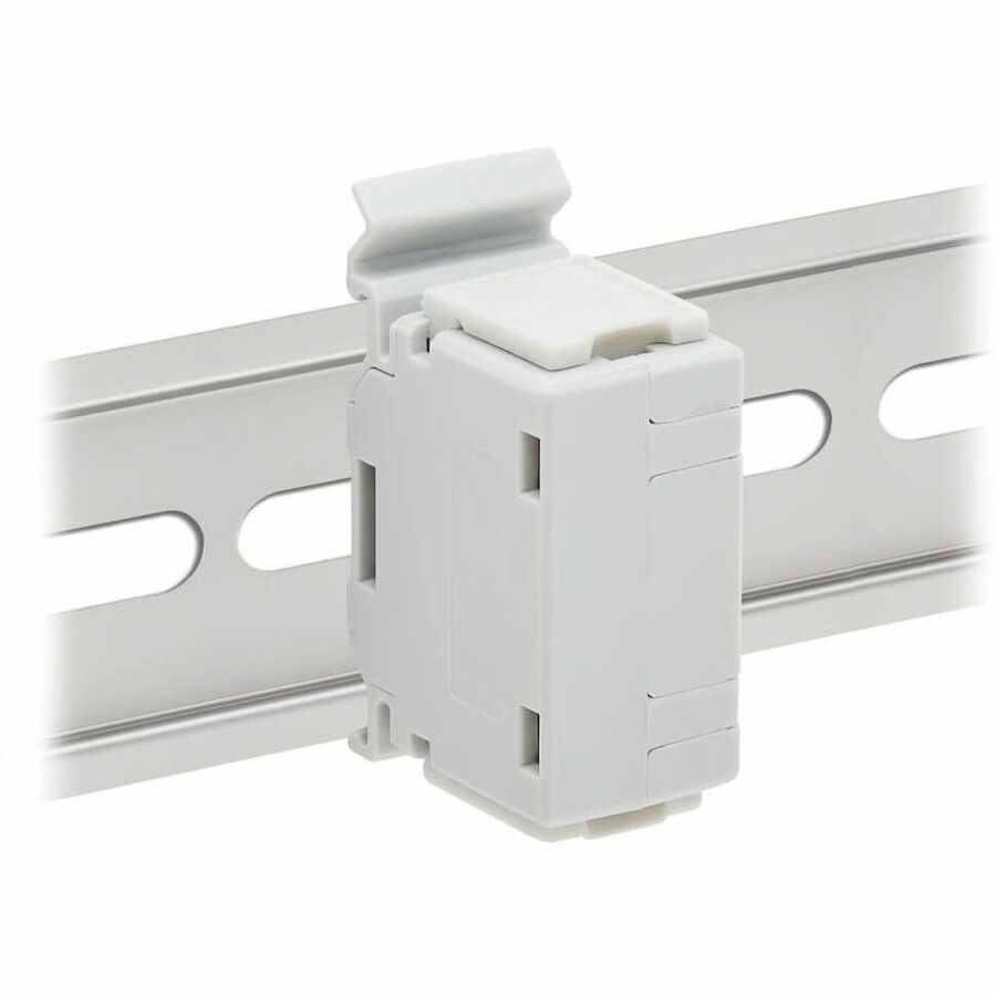 Eaton Tripp Lite Series N235-D01-SH-6A Cat6a Shielded In-Line DIN-Rail Mountable Coupler (RJ45 F/F) with PoE++ Support