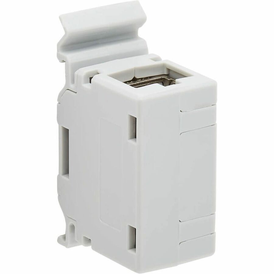 Eaton Tripp Lite Series N235-D01-SH-6A Cat6a Shielded In-Line DIN-Rail Mountable Coupler (RJ45 F/F) with PoE++ Support