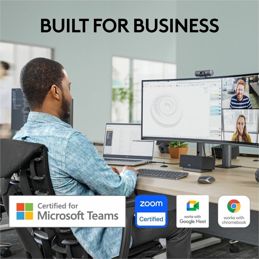 Logitech Brio 505 Full HD Webcam with Auto-Framing and Show Mode